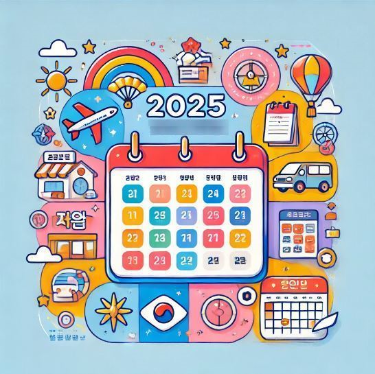2025년 공휴일 법정 휴일...