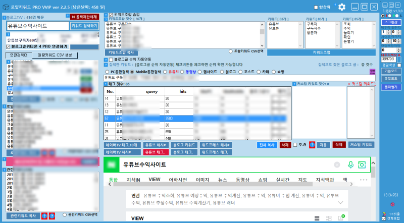 유튜브 구독자 수익 확인 조...
