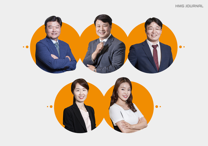 [현대엔지니어링] 현대엔지니어링의 현재 그리고 미래를 만들고 있는 다섯 명의 베테랑들