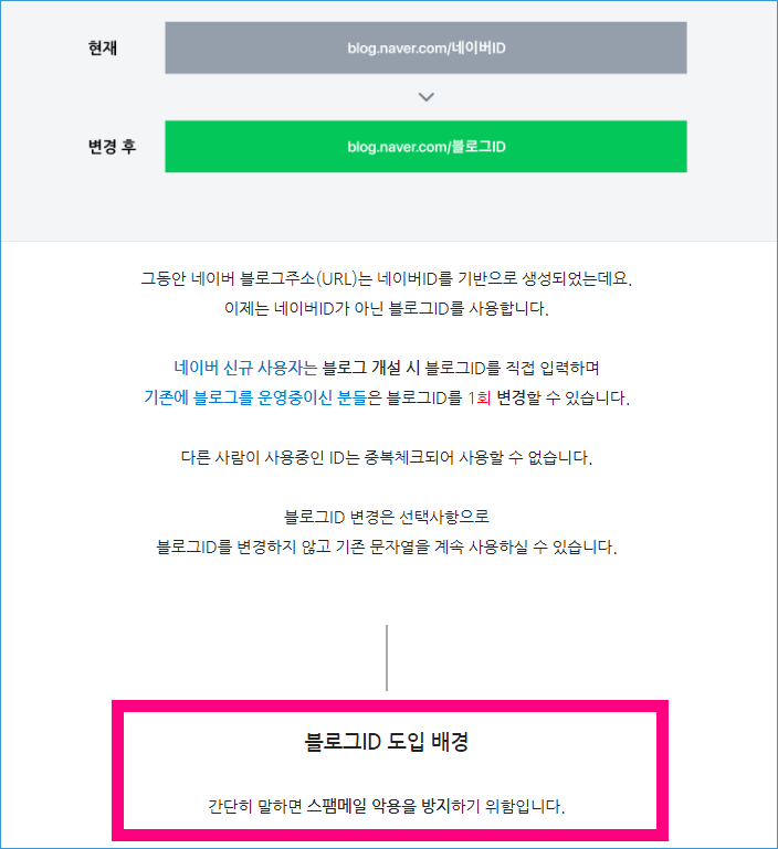 네이버 블로그 아이디 변경 ...